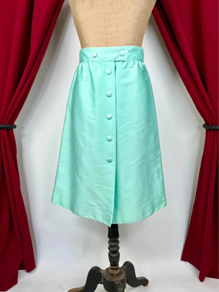 Vintage A-line cotton skirt Courrèges