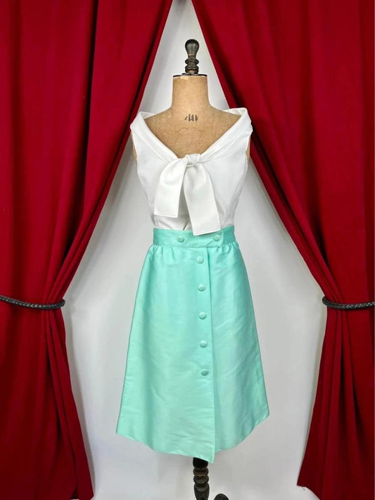 Vintage A-line cotton skirt Courrèges