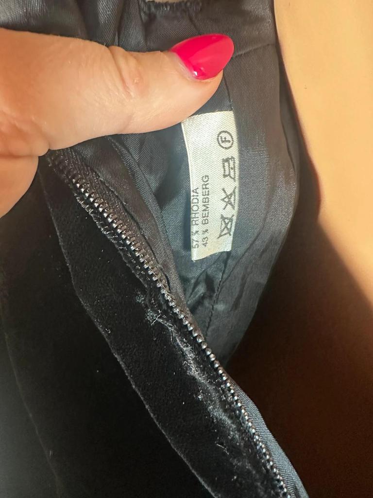 Robe de soirée en velours noire Nina Ricci Couture vintage