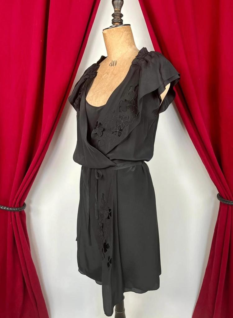 Twin-set silk slip dress and wrap dress Vanessa Bruno