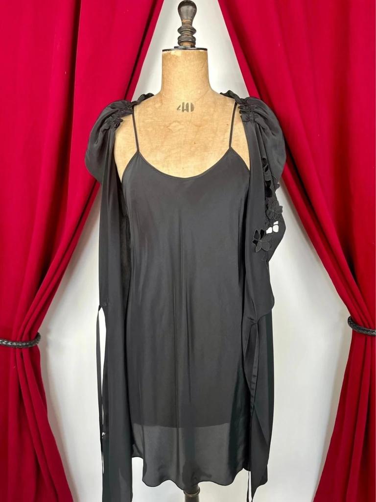 Twin-set silk slip dress and wrap dress Vanessa Bruno