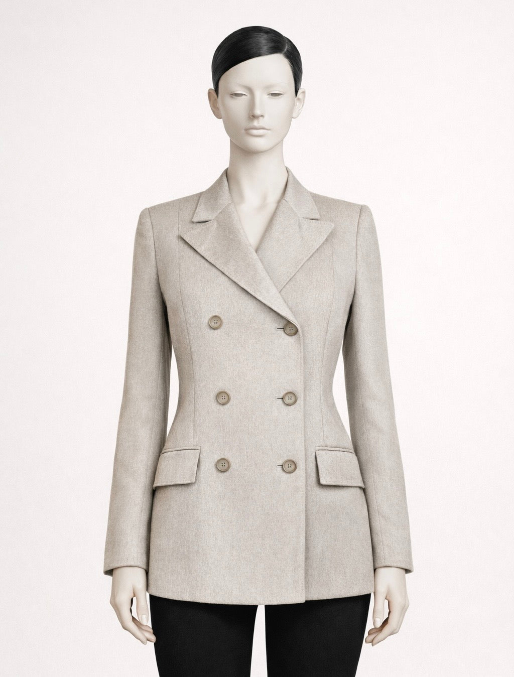 Valentino sand cashmere blazer