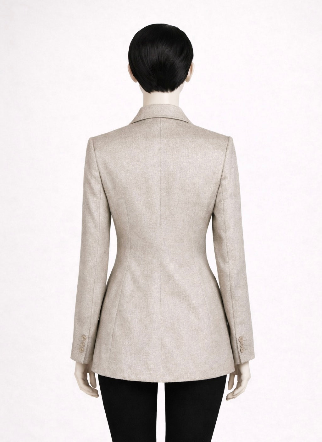 Valentino sand cashmere blazer