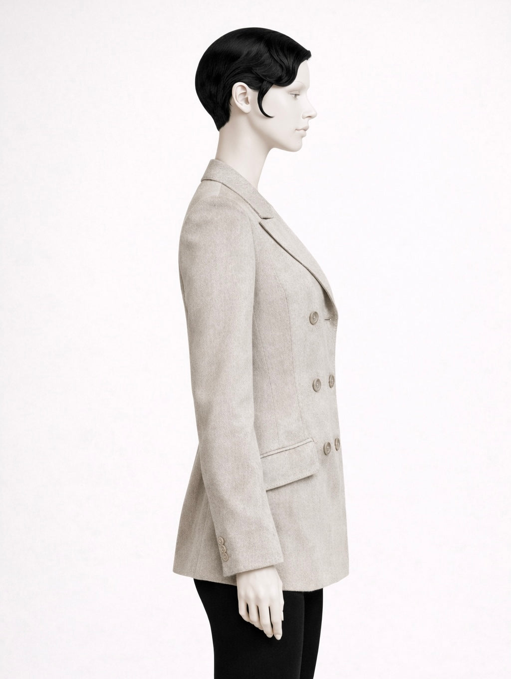 Valentino sand cashmere blazer