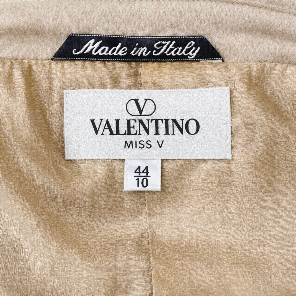 Valentino sand cashmere blazer