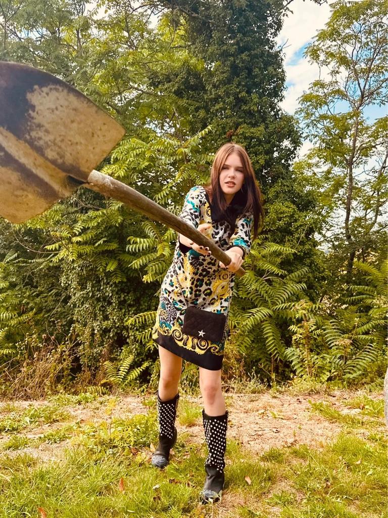 Bottes Baldan en cuir noir clouté – Made in Italy