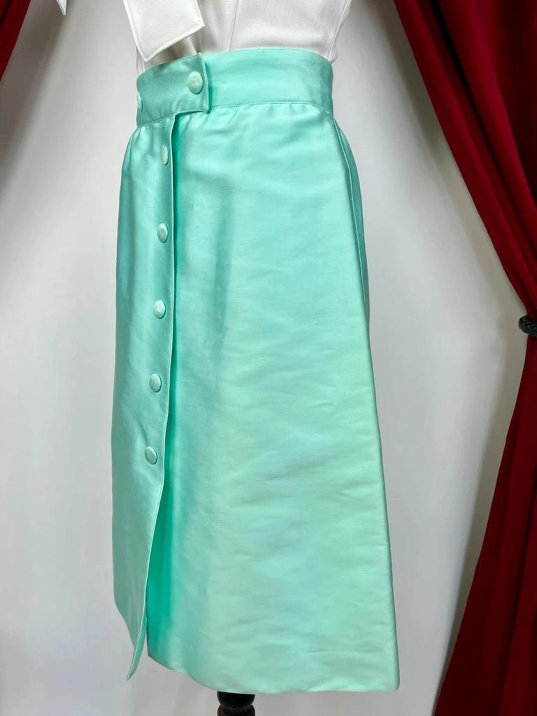 Vintage A-line cotton skirt Courrèges