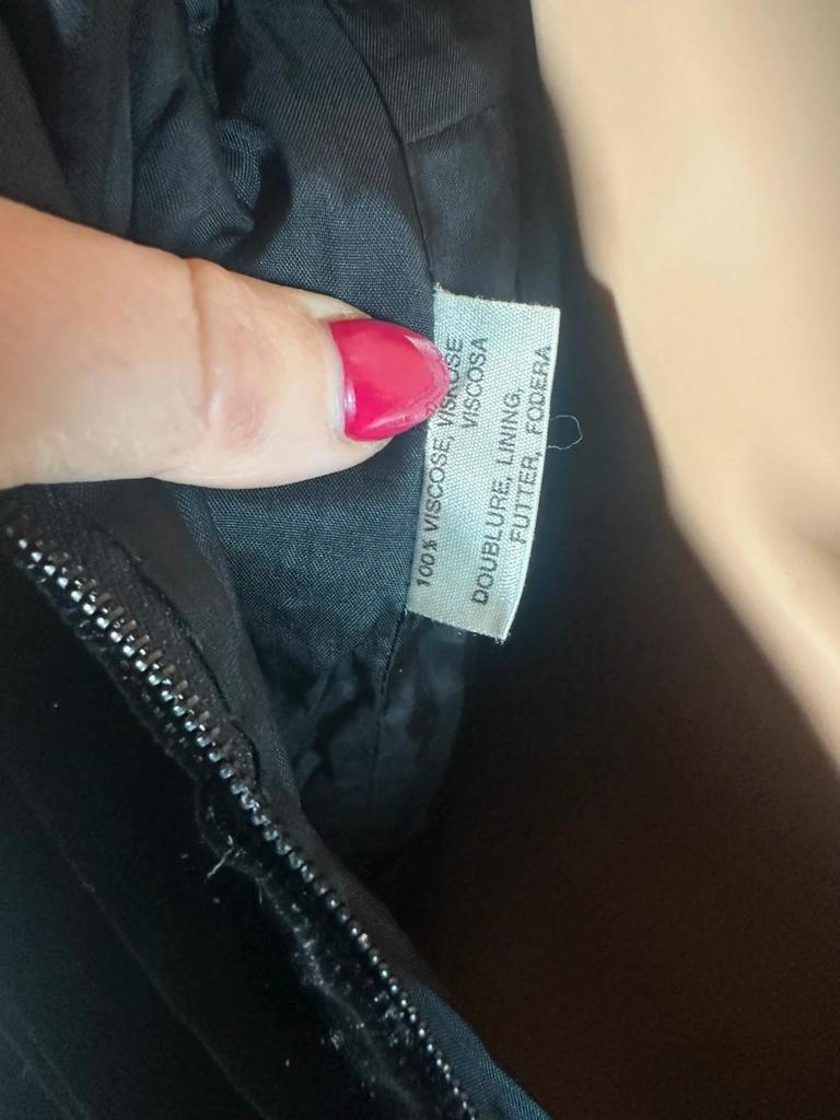 Robe de soirée en velours noire Nina Ricci Couture vintage