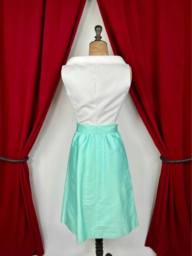 Vintage A-line cotton skirt Courrèges