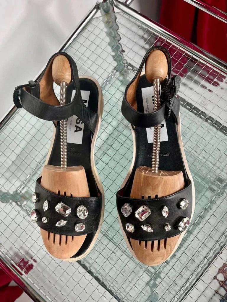 Golden Goose leather sandals