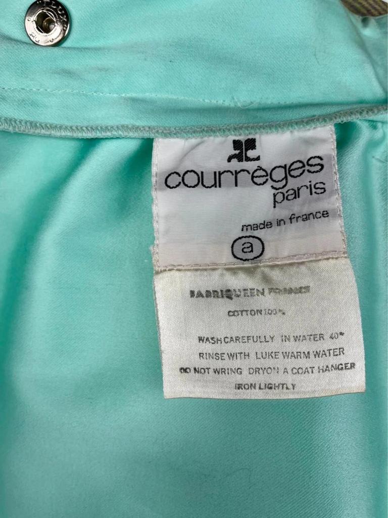 Vintage A-line cotton skirt Courrèges