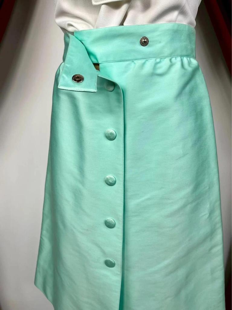 Vintage A-line cotton skirt Courrèges
