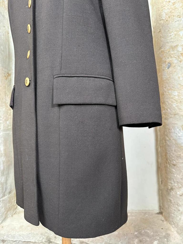 Manteau léger en laine marron Givenchy vintage